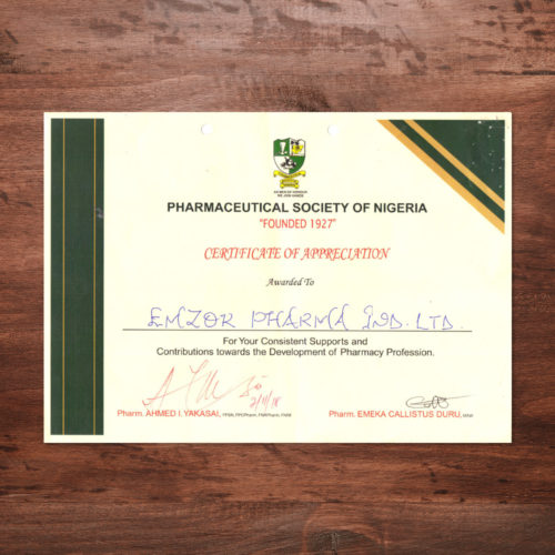 Appreciation-Pharmaceutical-Society-Nigeria