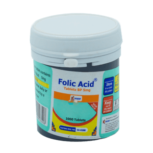 Folic Acid 5Mg BP Tablets *1000 -image