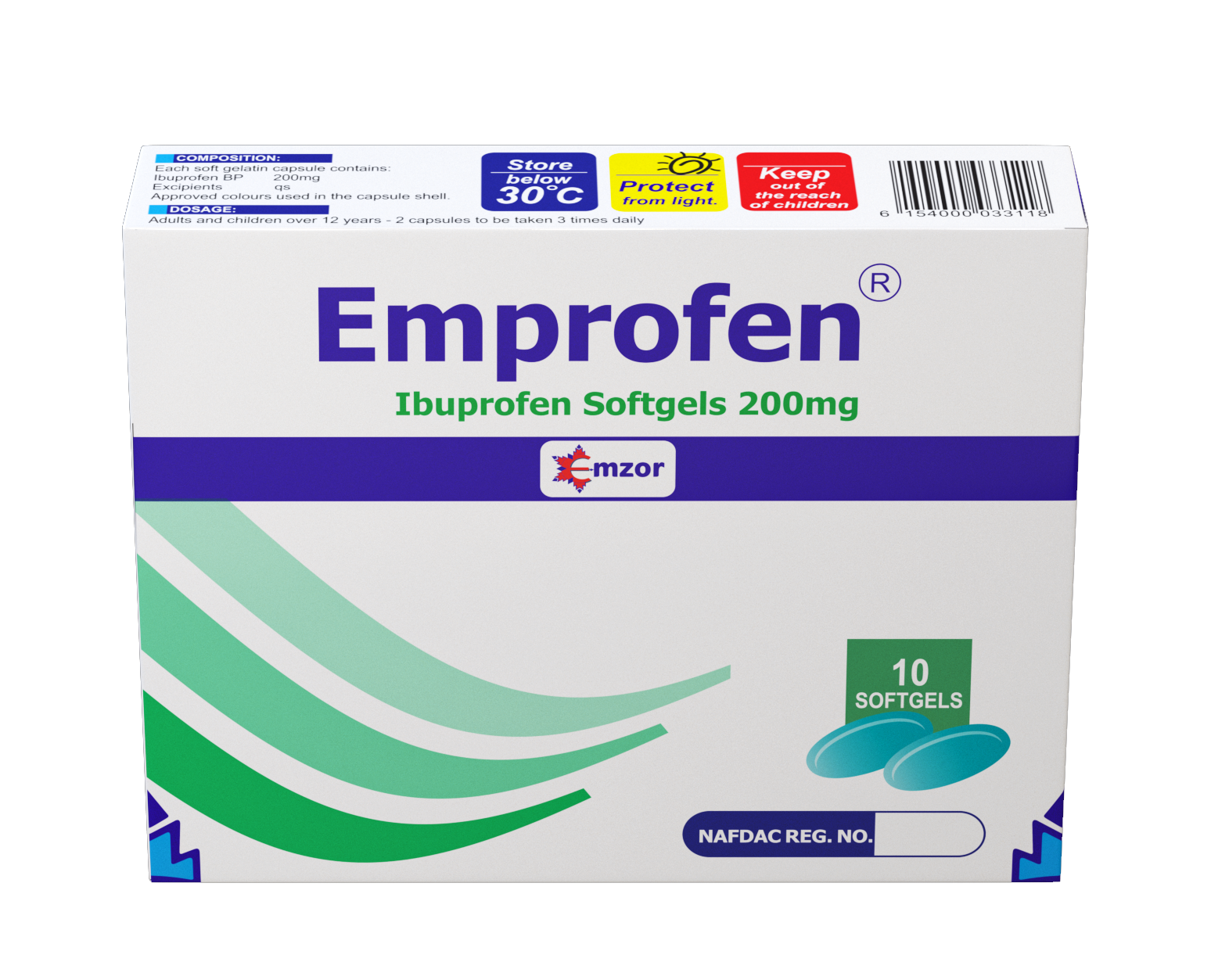 Emprofen E 200mg Soft Gel 1*10 -image