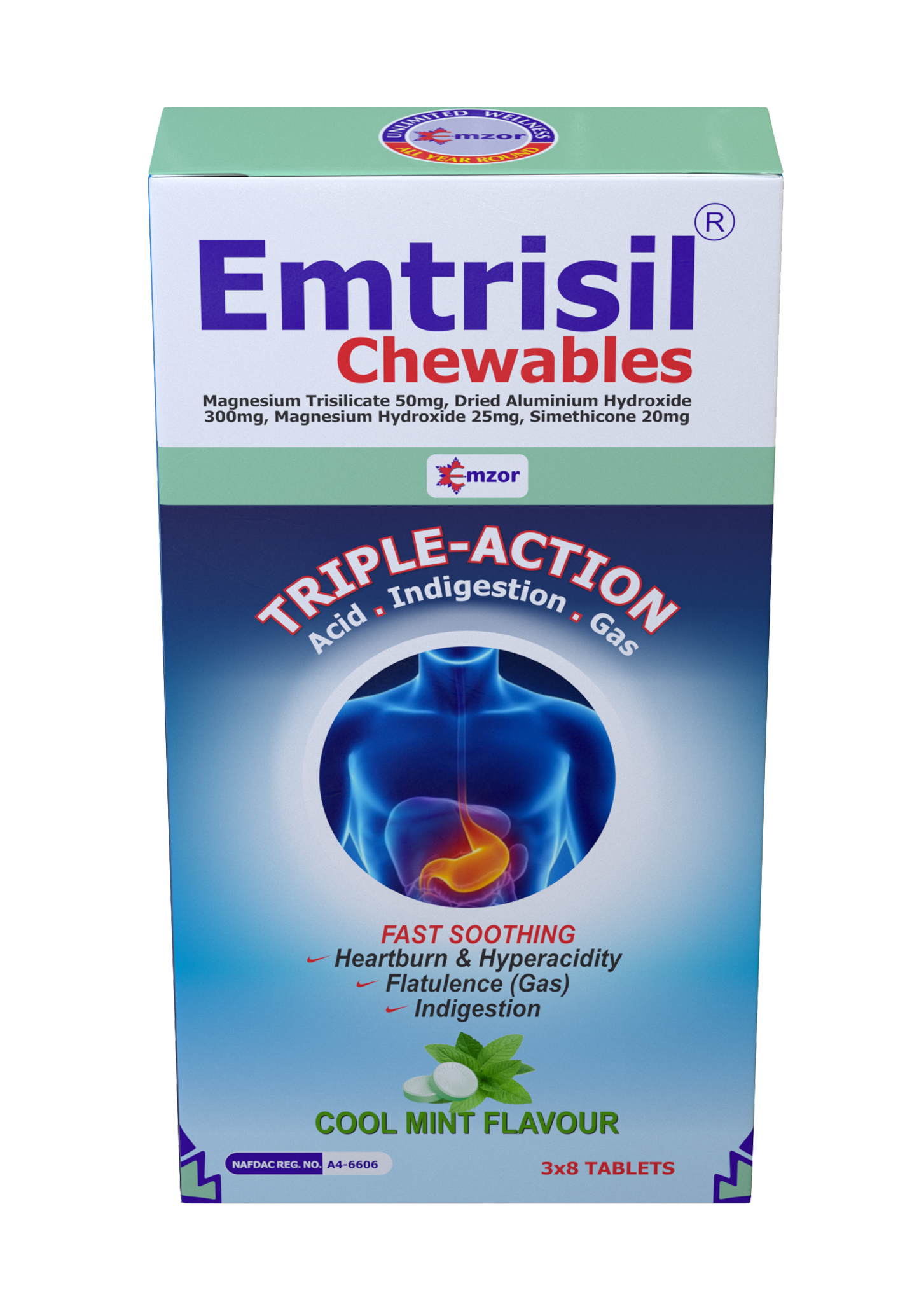 Emtrisil Chewables Tab 3*8 -image