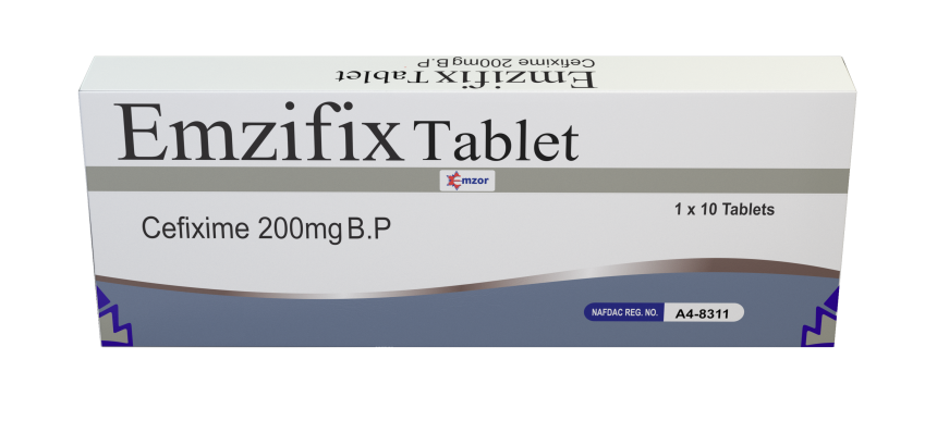 Emzifix (Cefixime) 200Mg Tab 